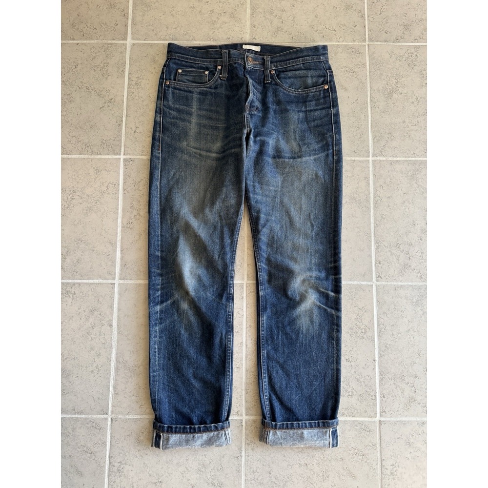 Selvedge Red Lines Raw Denim Jeans Honeycombs Fading Unbranded 31x31 Japan
